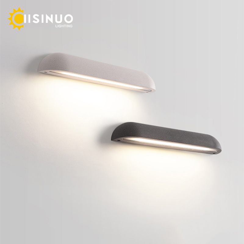 Outdoor Lighting Hardwired - Aplique de pared de hormigón para