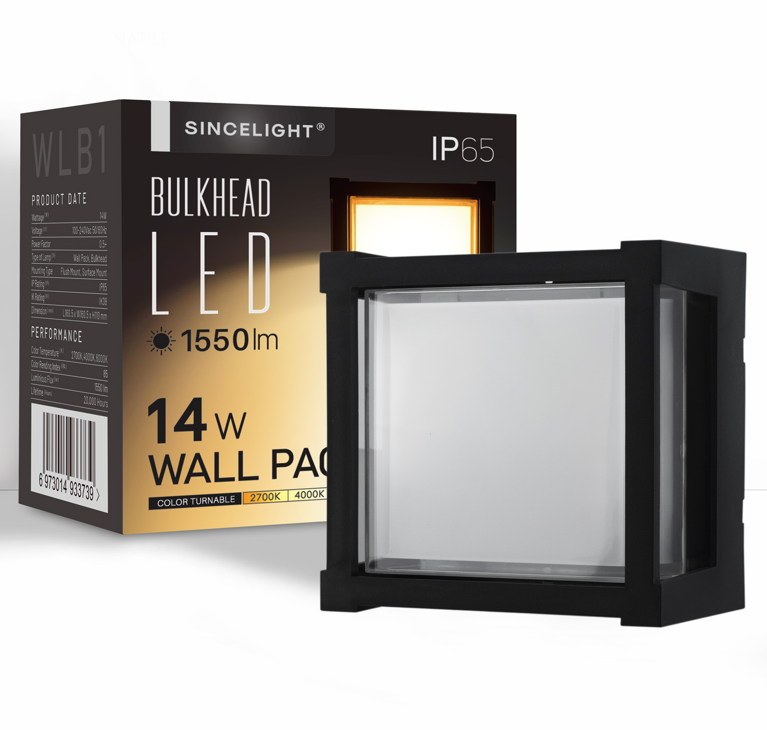 Outdoor Lighting Hardwired - Lámpara de Pared LED de 14W,