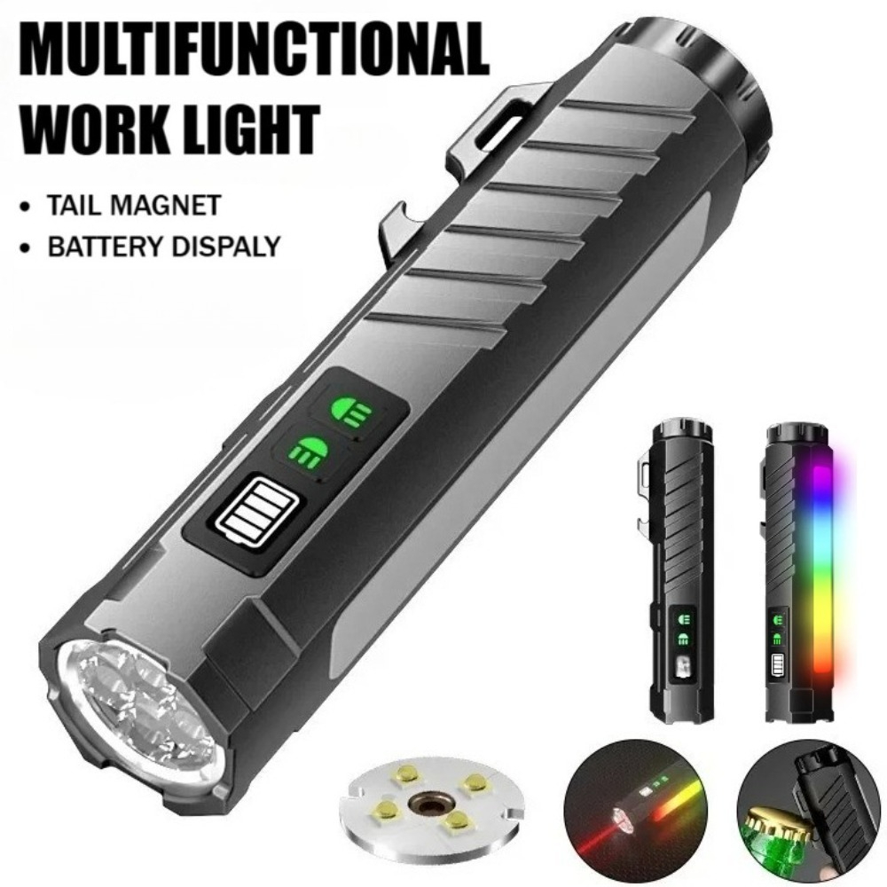 Outdoor Lighting Guide - Linterna LED Multifuncional de Luz Fuerte
