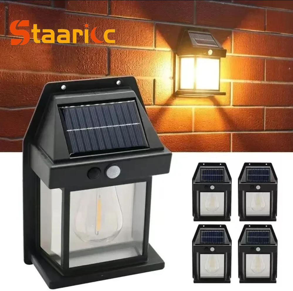 Outdoor Lighting Garage - Lámpara Solar de Pared para Exteriores