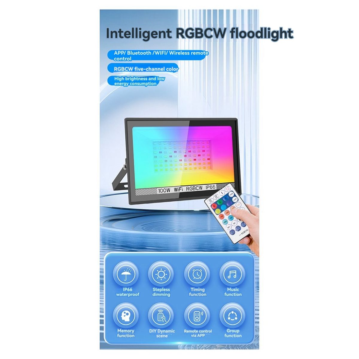 Outdoor Lighting Uk - Nices - Reflector LED RGBCW de