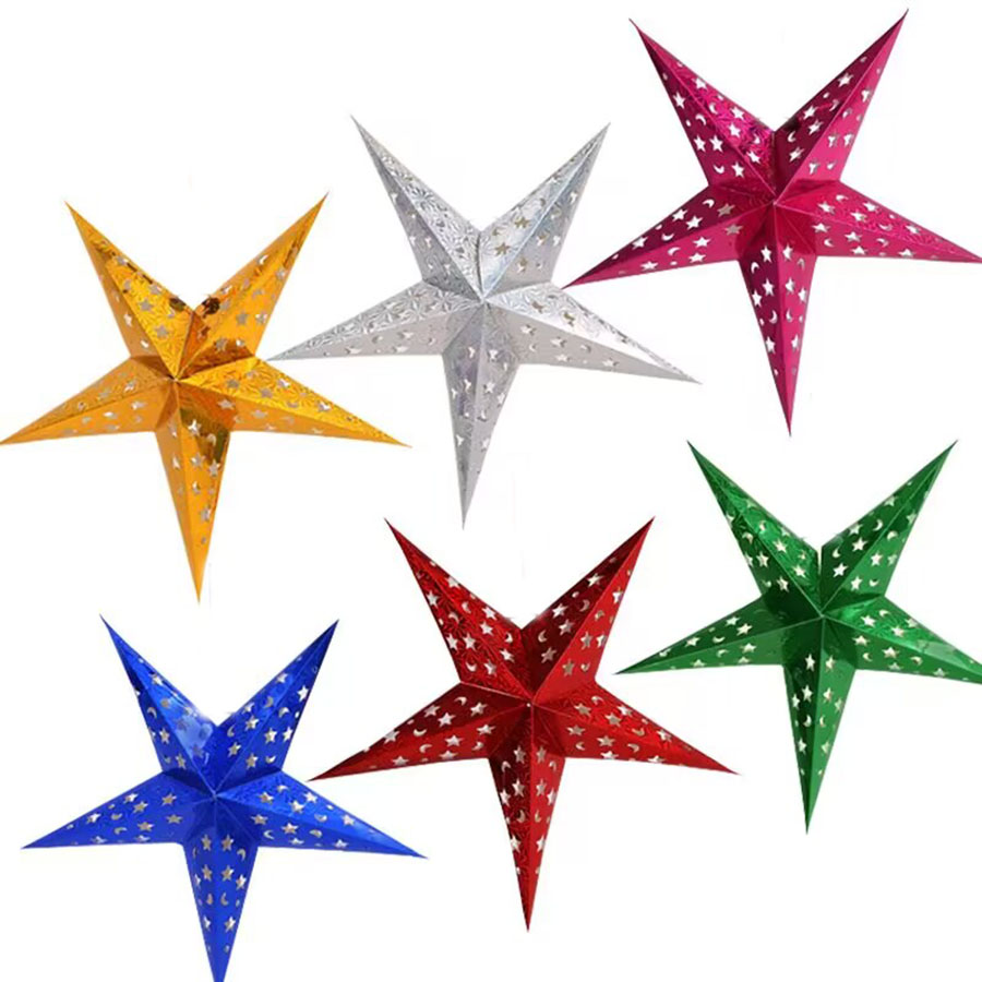 Outdoor Lighting Pendant - 1PCX30cm colgante de estrella colgante decorativo