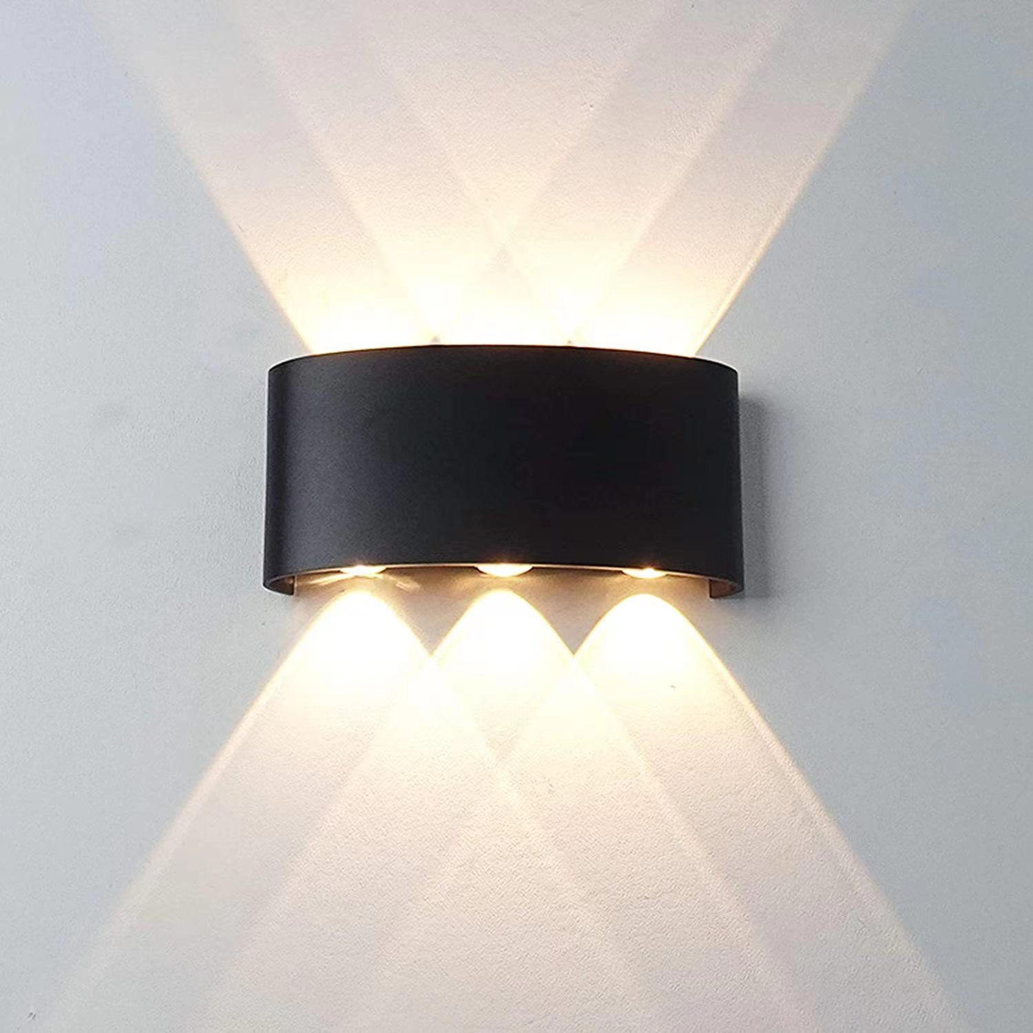 Outdoor Lighting Hardwired - Lámpara de pared LED, impermeable al