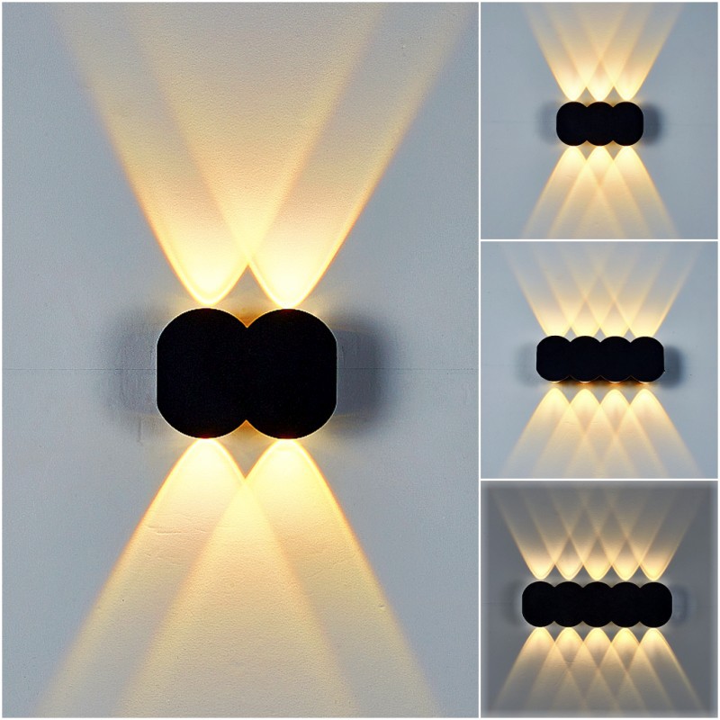Outdoor Lighting Hardwired - Lámpara de Pared LED de Aluminio,