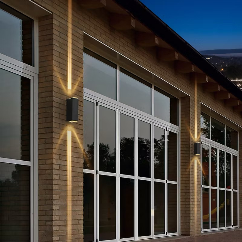 Outdoor Lighting Hardwired - Lámpara de pared LED de aluminio,