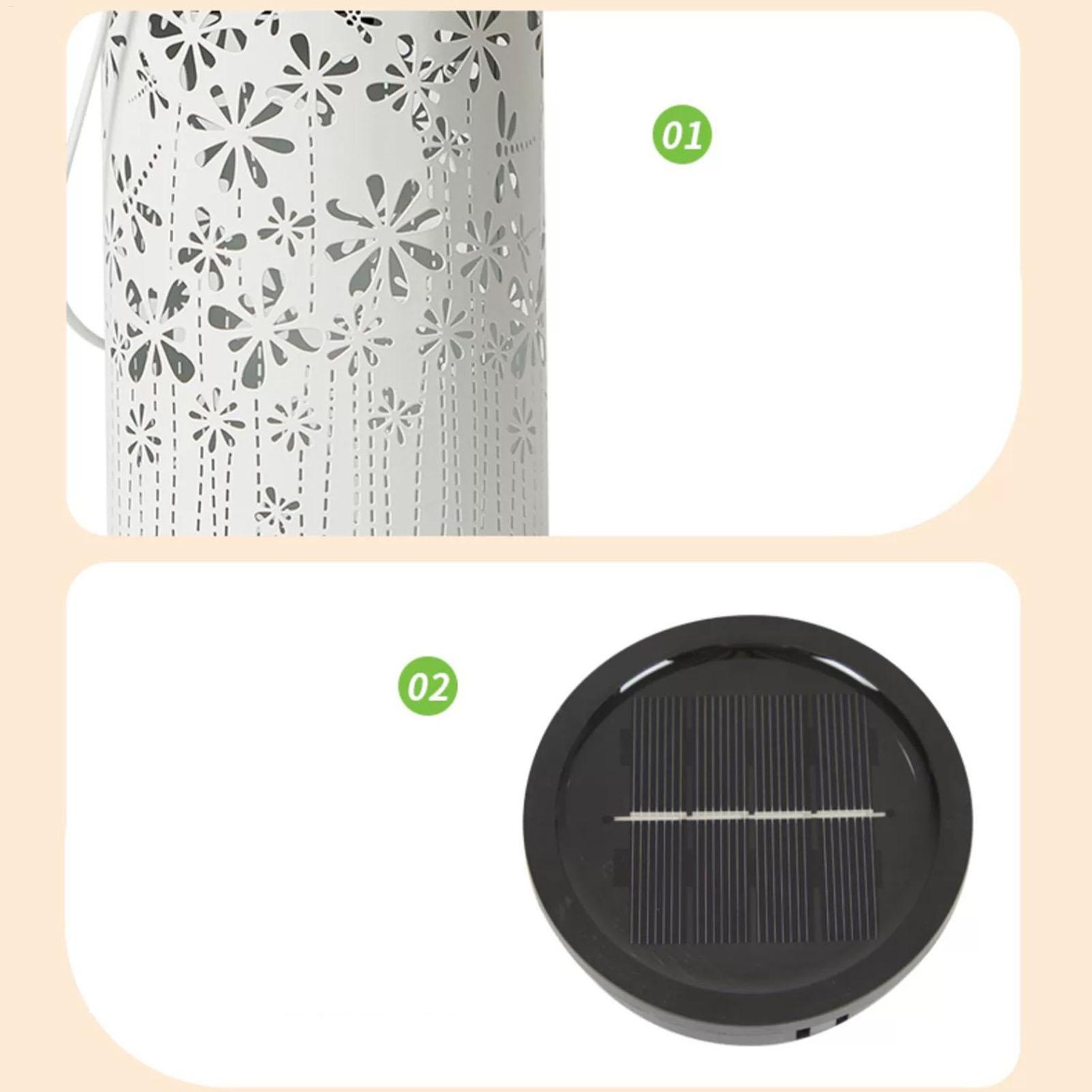 Outdoor Lighting House - Lámparas Solares de Metal con Forma