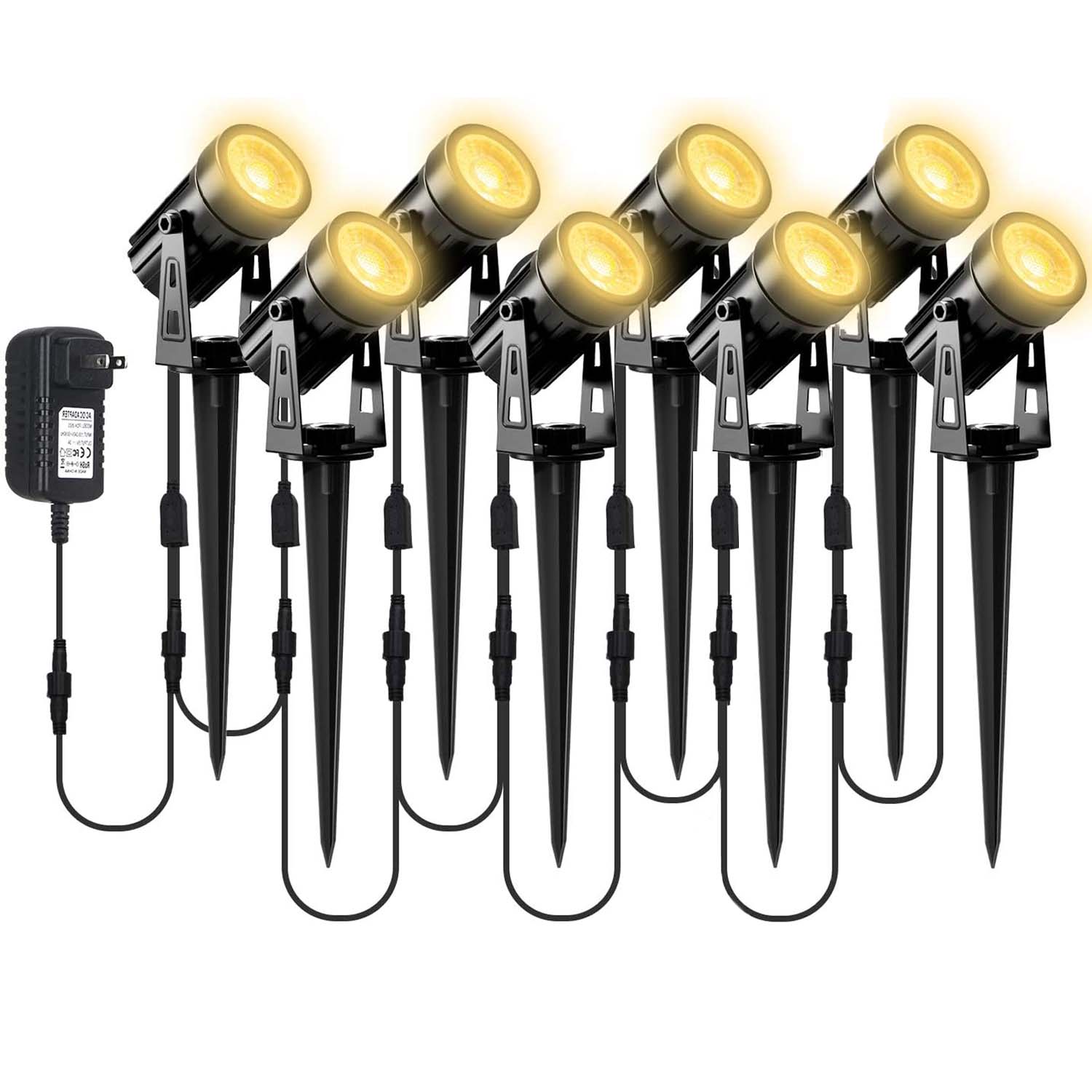 Outdoor Lighting Uk - Foco exterior de 8LEDS y 3000K,