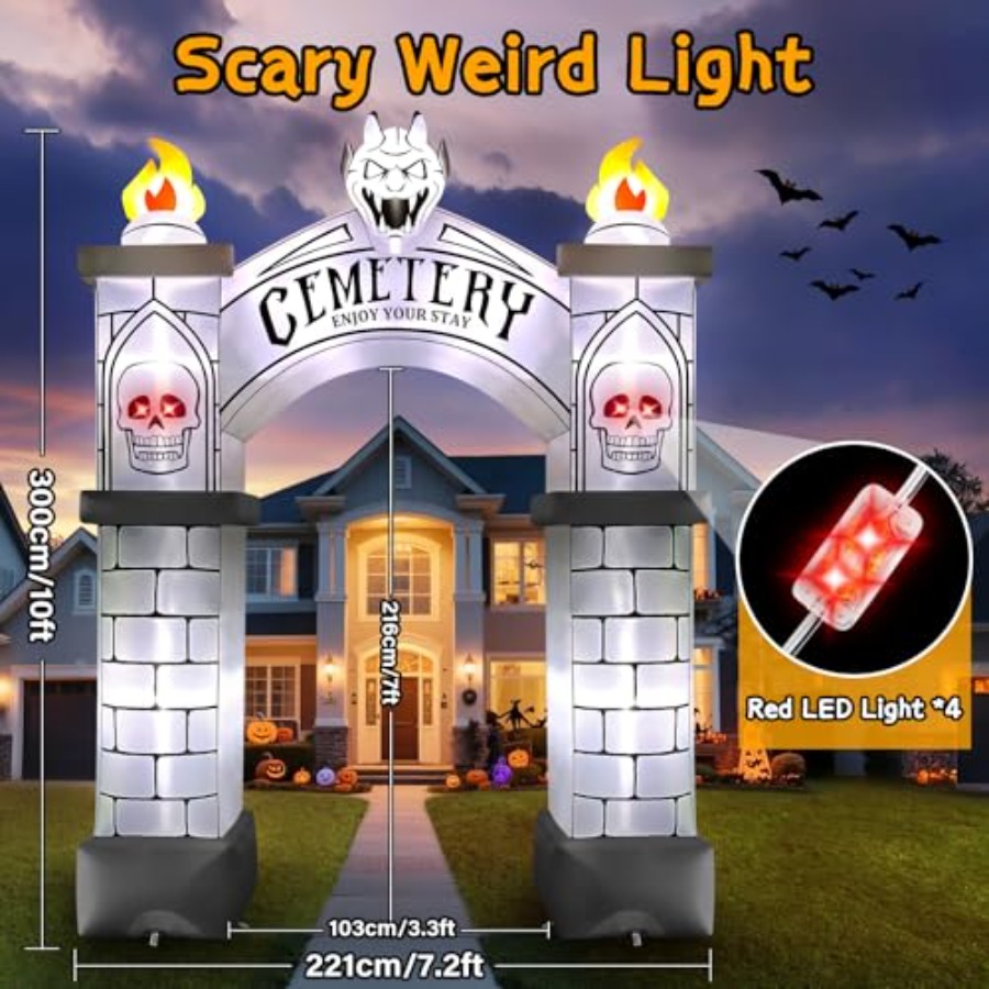 Arco Inflable de Halloween de  - Outdoor Lighting Event reseña y precio