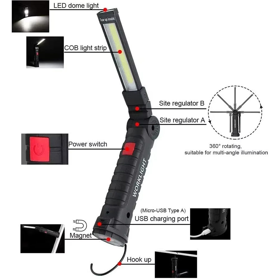 Linterna LED portátil con ganc - Outdoor Lighting Guide reseña y precio