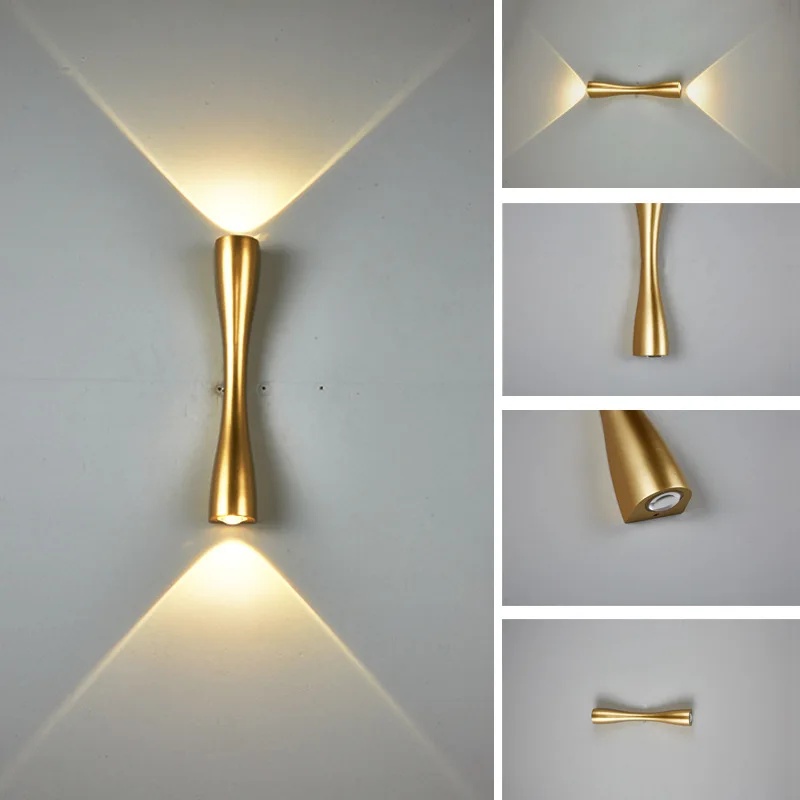 Lámpara de Pared LED Dorada, L - Outdoor Lighting Hardwired reseña y precio