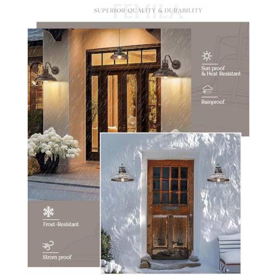 Lámpara de Exterior Estilo Gra - Wall Lighting Outdoor reseña y precio