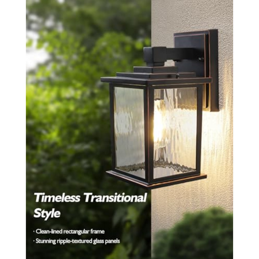 Lámparas de Porche de 12'' par - Outdoor Lighting Hardwired reseña y precio