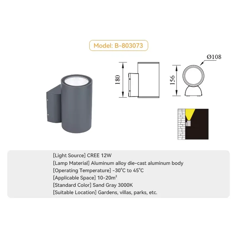 Lámpara de Pared Decorativa pa - Wall Lighting Outdoor reseña y precio