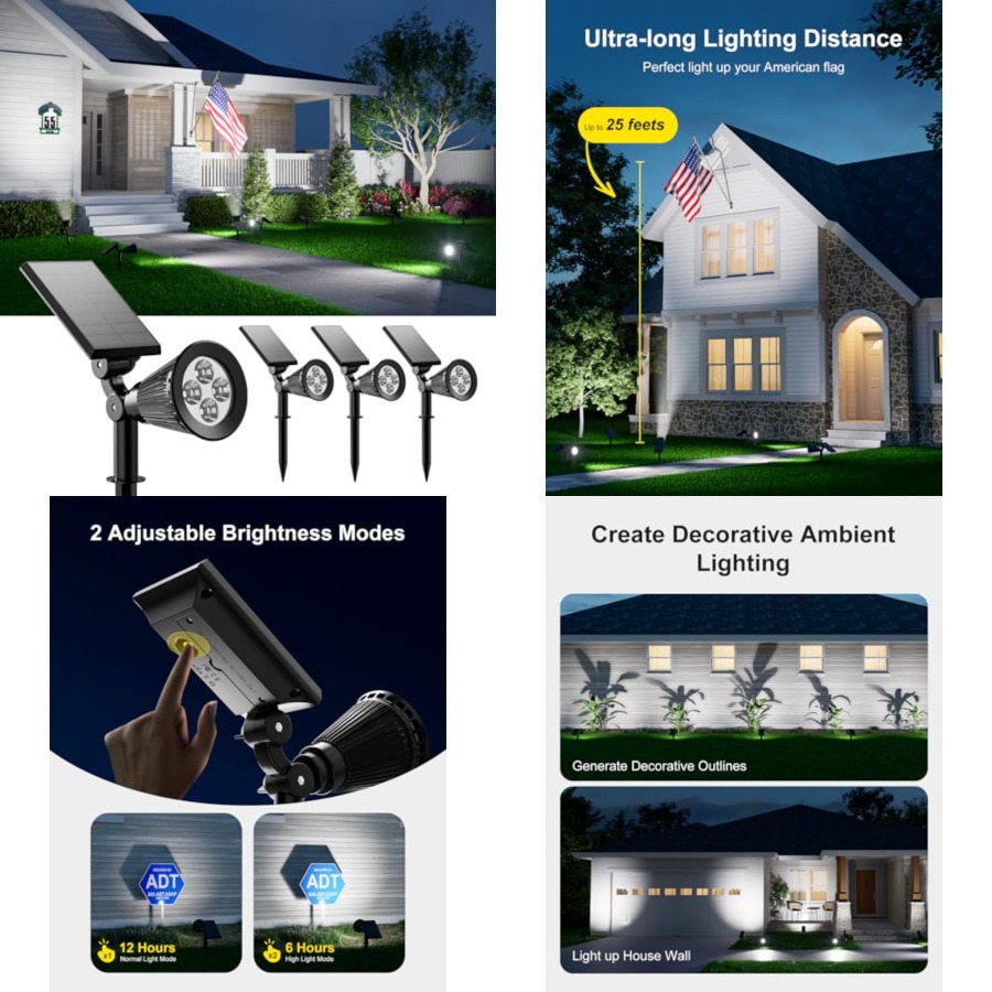 Focos Solares para Exteriores, - Wall Lighting Outdoor reseña y precio