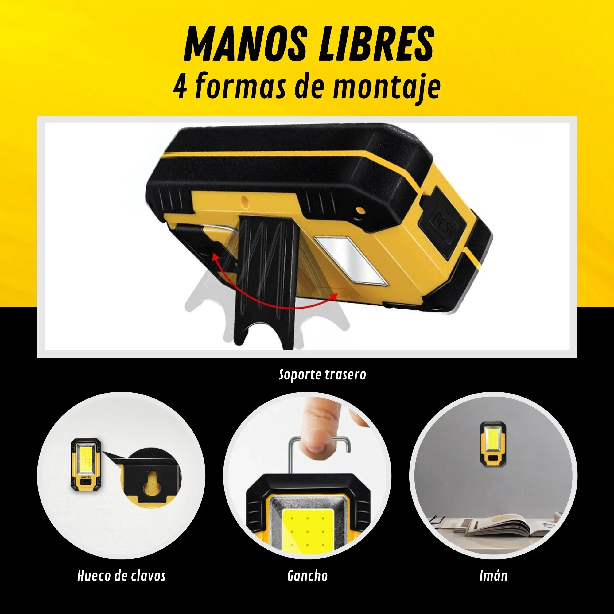 Luz de trabajo recargable port - Outdoor Lighting Guide reseña y precio