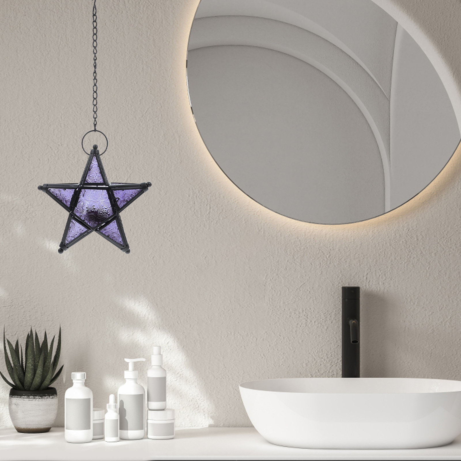 Lámpara colgante de cristal co - Outdoor Lighting Pendant reseña y precio