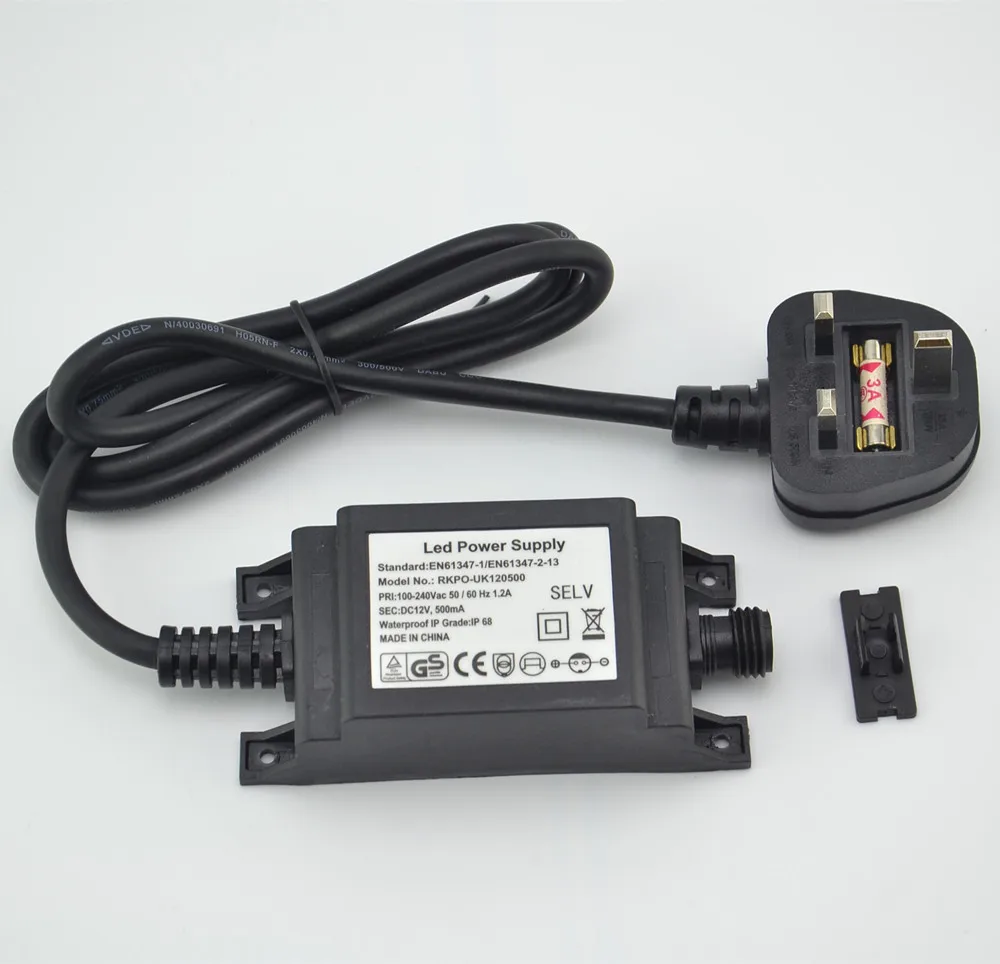 IP68 DC12V 1A cargador de fuen - Outdoor Lighting Uk reseña y precio