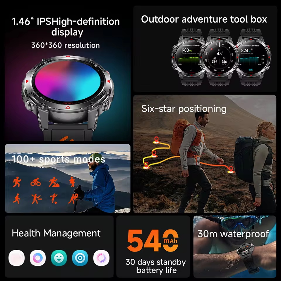 Reloj inteligente militar con  - Outdoor Lighting Perspectives reseña y precio