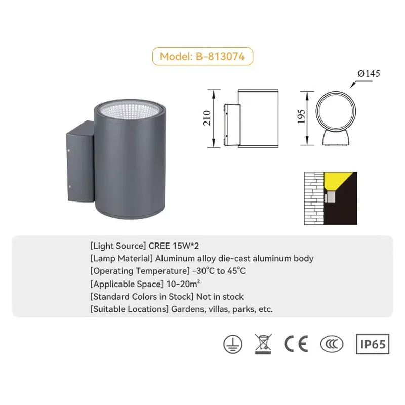 Lámpara de Pared LED para Exte - Wall Lighting Outdoor reseña y precio