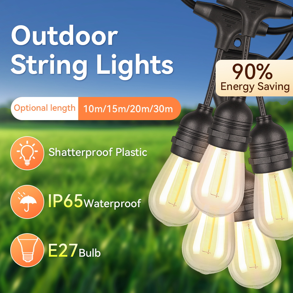 Guirnalda de luces para exteri - Outdoor Lighting Uk reseña y precio
